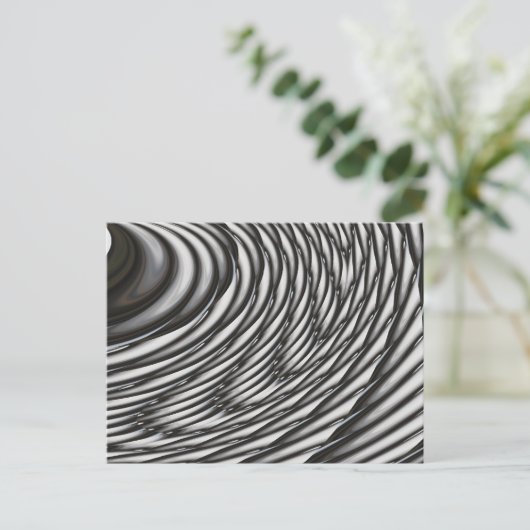 Abstracte kringen - hedendaagse moderne kunst briefkaart (Staand voorkant)