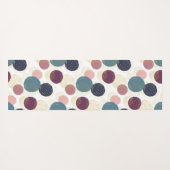 Abstracte kringen in pastel en goud yogamat (Achterkant (horizontaal))