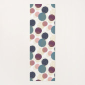 Abstracte kringen in pastel en goud yogamat (Achterkant)