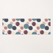 Abstracte kringen in pastel en goud yogamat (Voorkant (horizontaal))