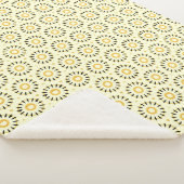 Abstracte kringen Sherpa gooien deken in Champagne (3/4)