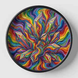 Abstracte Kristal Regenboog Smeltende Kunstklokken