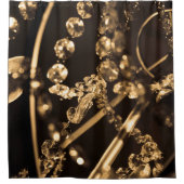 Abstracte kristalkroonluchter douchegordijn (Voorkant)