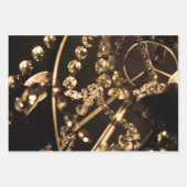 Abstracte kristalkroonluchter inpakpapier vel (Voorkant)