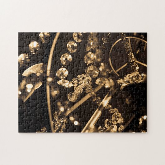 Abstracte kristalkroonluchter legpuzzel (Horizontaal)