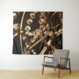 Abstracte kristalkroonluchter wandkleed