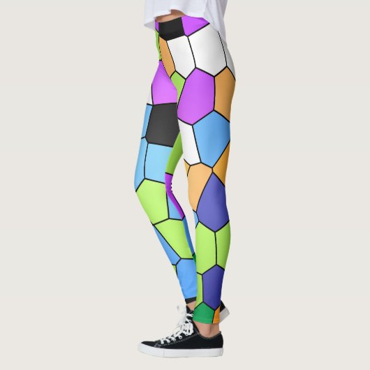 Abstracte kristallen achtergrond leggings (Links)