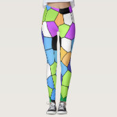 Abstracte kristallen achtergrond leggings (Voorkant)