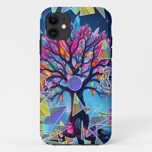 Abstracte Kristallen Boom Case-Mate iPhone Case (Achterkant)