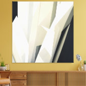 Abstracte Kristallijne Geometrie Canvas Afdruk (Insitu (Woonkamer))