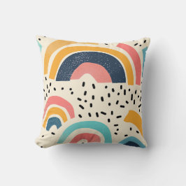 Abstracte krommende vormen met streepjes kussen