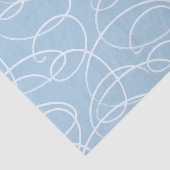 Abstracte kronkelende wijnstok | Elegante blauwe l Tissuepapier (Detail)
