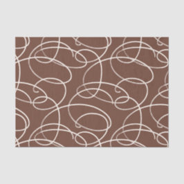Abstracte kronkelende wijnstok | Elegante lijnkuns Tissuepapier