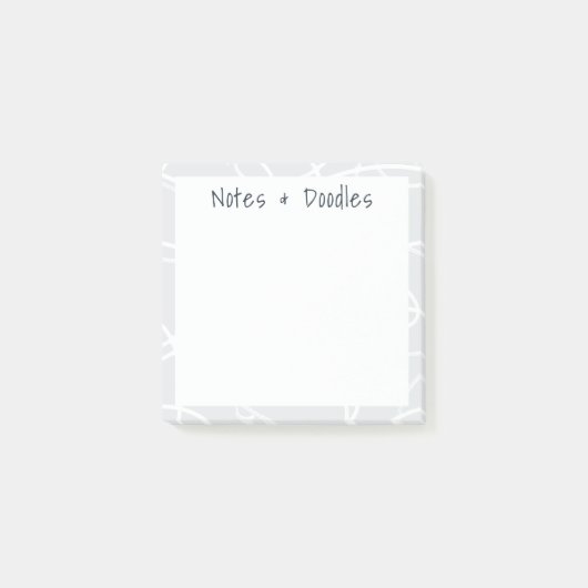 Abstracte kronkelende wijnstok moderne notities & post-it® notes (Voorkant)