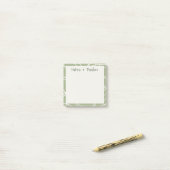 Abstracte kronkelende wijnstok moderne notities & post-it® notes (Op bureau)