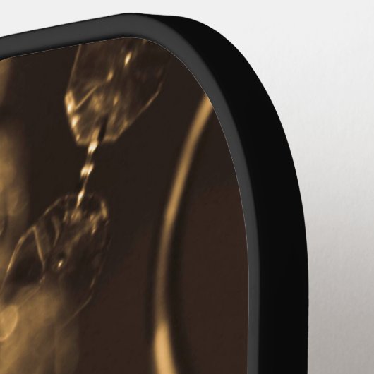 Abstracte kroonluchter pickleball paddle (Links Detail)