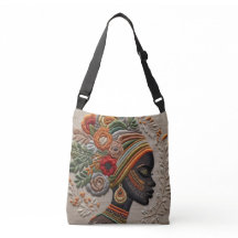Abstracte kubisme crossbody tas