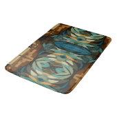 Abstracte kubist geïnspireerd op art deco 8 badmat (Gekanteld)