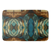 Abstracte kubist geïnspireerd op art deco 8 badmat (Voorkant)