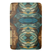 Abstracte kubist geïnspireerd op art deco 8 badmat (Voorkant Verticaal)