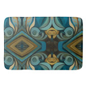 Abstracte kubist geïnspireerd op art deco 9 badmat (Voorkant)