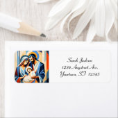 Abstracte kubistische familie etiket (Insitu)