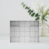 Abstracte kubussen briefkaart (Staand voorkant)