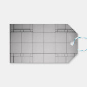 Abstracte kubussen cadeaulabel (Voorkant (Horizontaal))