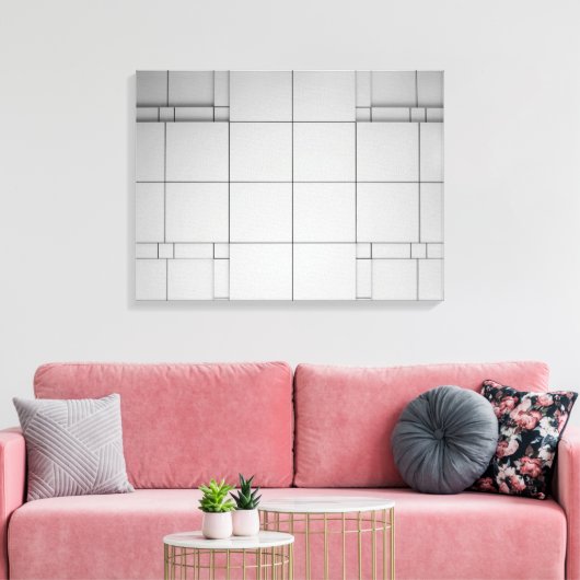 Abstracte kubussen canvas afdruk (Insitu (Woonkamer))