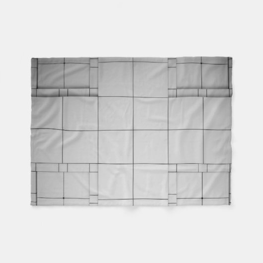 Abstracte kubussen fleece deken (Voorkant (Horizontaal))