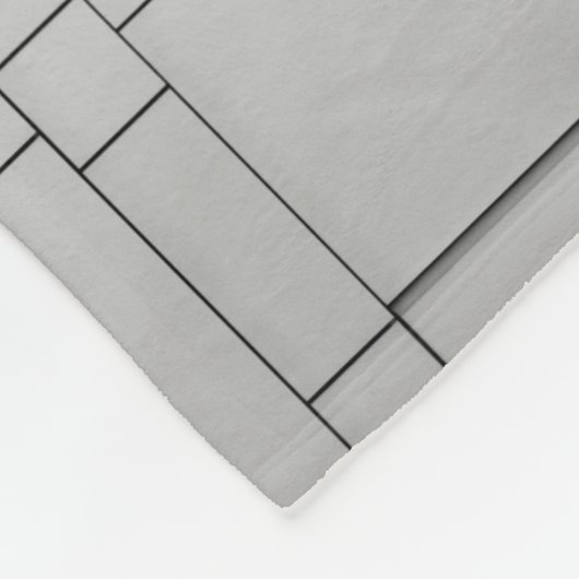 Abstracte kubussen fleece deken (Hoek)