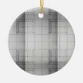 Abstracte kubussen keramisch ornament (Voorkant)