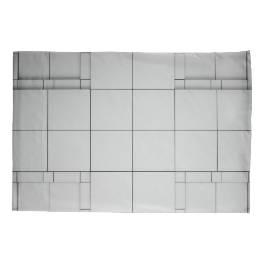 Abstracte kubussen kussensloop (Achterkant)