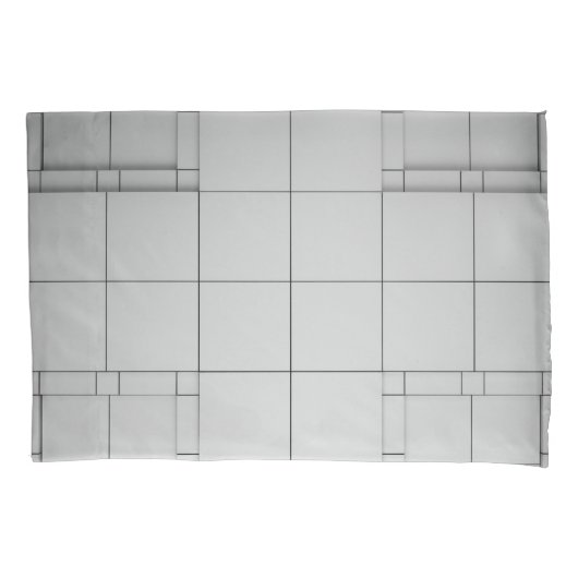 Abstracte kubussen kussensloop (Voorkant)