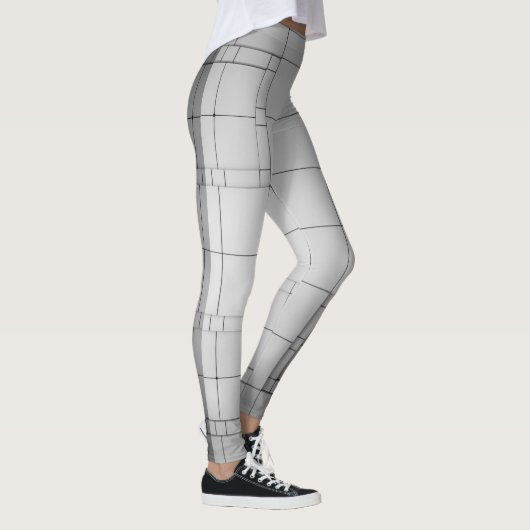 Abstracte kubussen leggings (Rechts)