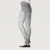 Abstracte kubussen leggings (Links)