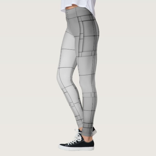 Abstracte kubussen leggings (Links)