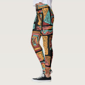 Abstracte kubussen Leggings (Links)
