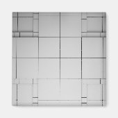 Abstracte kubussen magneet (Voorkant)