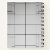 Abstracte kubussen notitieboek (Achterkant)