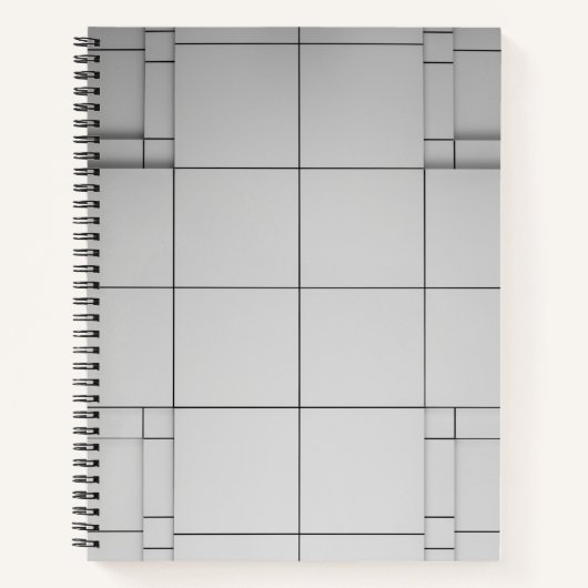 Abstracte kubussen notitieboek (Voorkant)