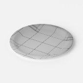 Abstracte kubussen papieren bordje (Gekanteld)