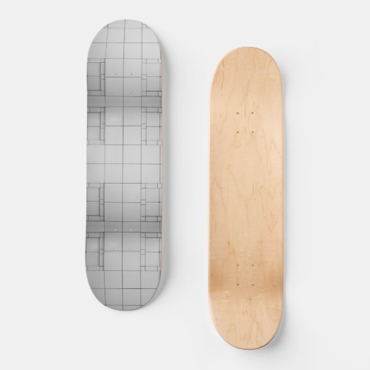 Abstracte kubussen persoonlijk skateboard (Voorkant)