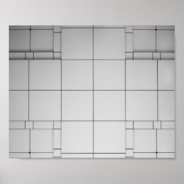 Abstracte kubussen poster