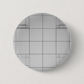 Abstracte kubussen ronde button 5,7 cm (Voorkant)