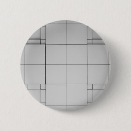 Abstracte kubussen ronde button 5,7 cm