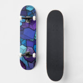 Abstracte kubussen skateboard (Voorkant)
