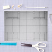 Abstracte kubussen tissuepapier (Craft)