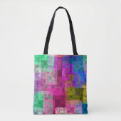 Abstracte kubussen tote bag (Voorkant)