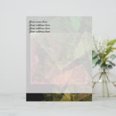 Abstracte Kubusvormige Ruimte Kunst Gepersonaliseerd Briefhoofd (Staand voorkant)